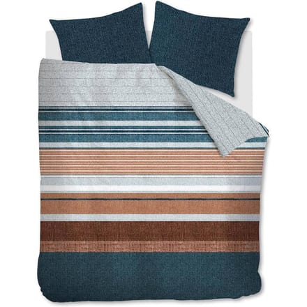 Beddinghouse Lex dekbedovertrek - Lits-Jumeaux - 240x200/220 - Blauw