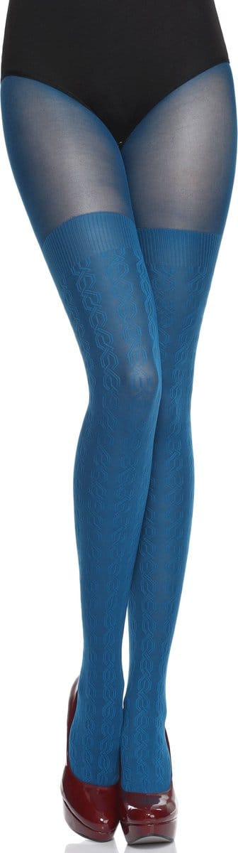 Merry Style Dames Panty - 60 DEN - Halsterloos - Polyamide - MS-GB-332 - Donkerturkoois - S