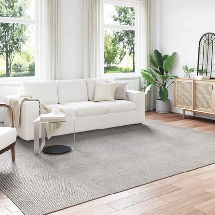 vidaXL - Binnen - kleed - LUGO - Crème - en - Grijs - 280 - x - 200 - cm - Polyester
