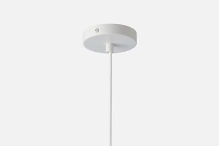 Houten Stenen Hanglamp Groot Wit