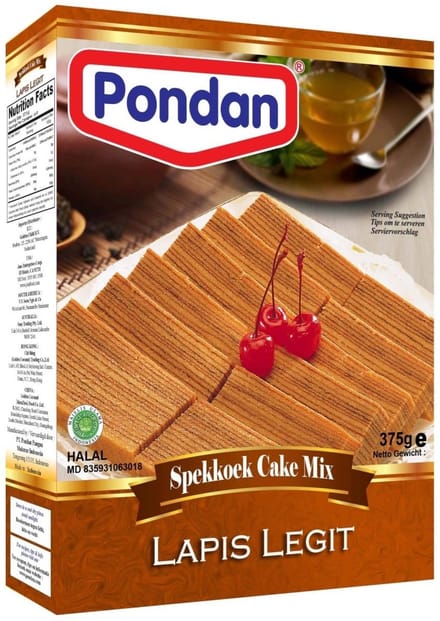 Pondan® | 1x375gr | Cakemix Spekkoek Lapis Legit | Halal