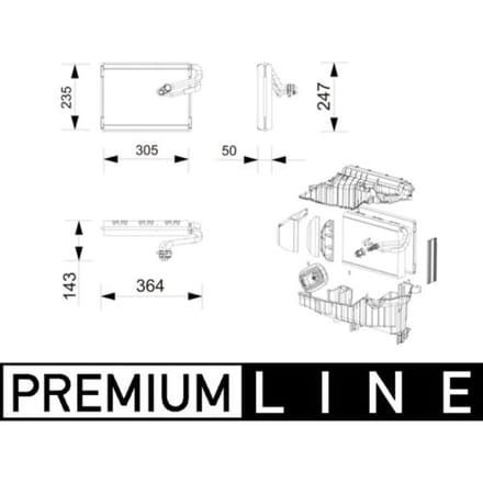 Verdamper, airconditioning MAHLE AE 269 000P