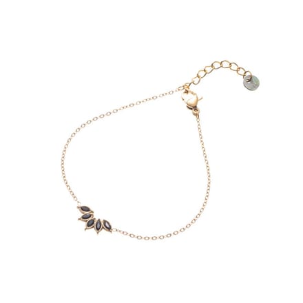 Go Dutch Label Armband (sieraad) waaier zwart B2709-3
