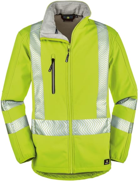 4PROTECT Softshell-jas met veiligheidsstrepen Tyler, felgeel