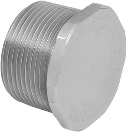 Vetus Mannelijke Stekker Zilver 2´´