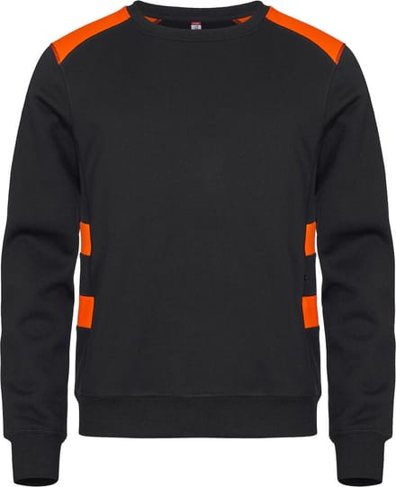 Clique Ambition Roundneck 021074 - Signaaloranje - M