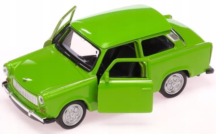 Welly Trabant 601 Modelauto Metaal Groen 1:34-1:39 Deuren Open