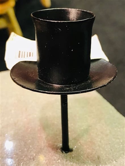 Kandelaar op pin Ø5xh9,5cm 2 stuks