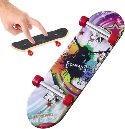 Vingertop Skateboard - Mini Board - Trucs Oefenen - Robuust ABS Materiaal - 20 x 20 x 5 cm