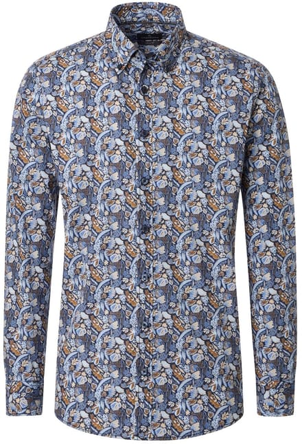 Casamoda Casual fit blue fantasy Maat 3XL