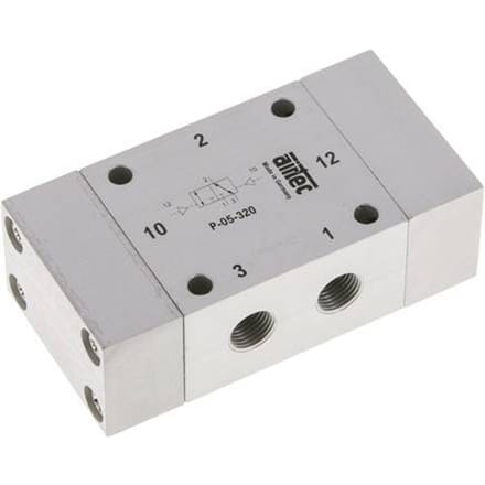 3/2 G1/8'' Bi-Stabiel Luchtgestuurd Ventiel 0-10bar/0-140psi Airtec