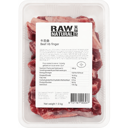 Raw Naturals Raw Natural Beef Rib Finger - 1 kg
