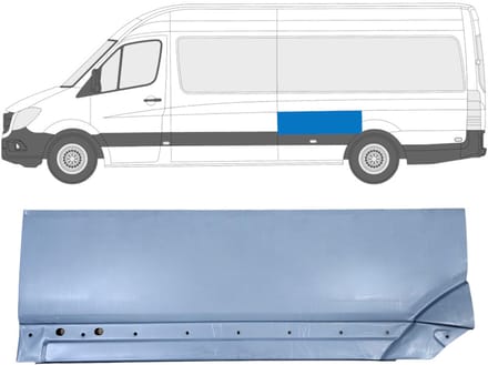 Reparatiepaneel achterspatbord voor Mercedes Sprinter 2006-2018 / Links