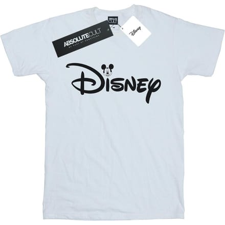 Disney Jongens Mickey Mouse Hoofd Logo T-shirt (Wit)