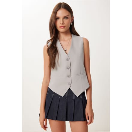 Korte Knop Vest