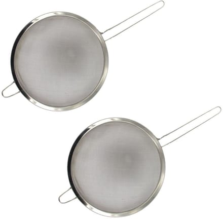 Set van 2 XL RVS Vergieten 24 cm FM Professional