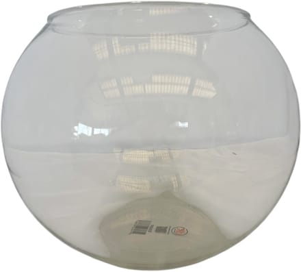 Glas Bol vaas 17 x 20 cm