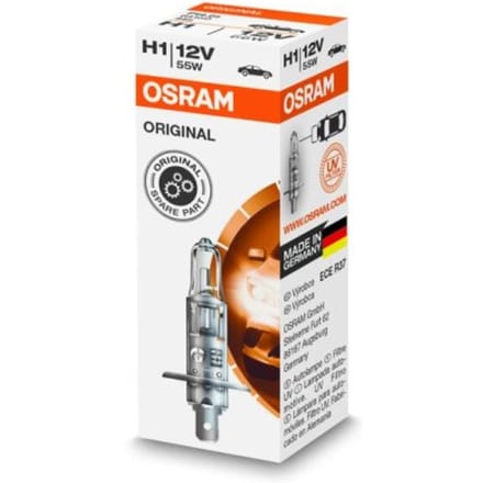 Ams-Osram Lamp Halogeen OSRAM H1 Standard 12V/ 55W, 1 stuk