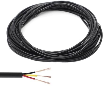 Flexibel Elektriciteitssnoer - 3-aderige kabel - Apparaten Aansluiten - Vertind Koper - 10 Meter - Zwart
