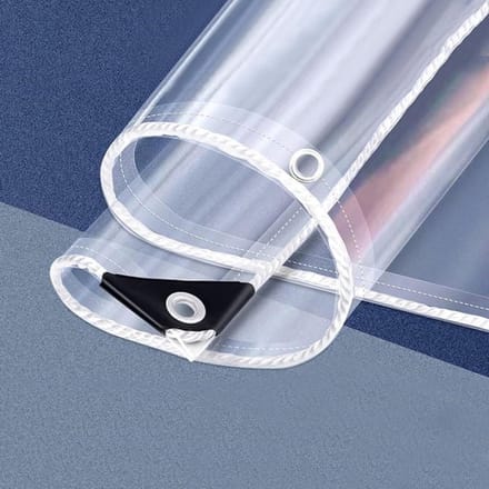 Waterdicht Afdekzeil - Transparant PVC - Buiten Beschermen - Scheurvast UV-bestendig - 210 x - Transparant