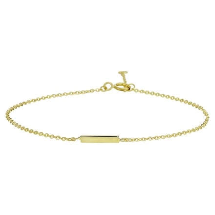Marie Celeste armband balkje 1,1 mm 16,5 - 18,5 cm - Goud