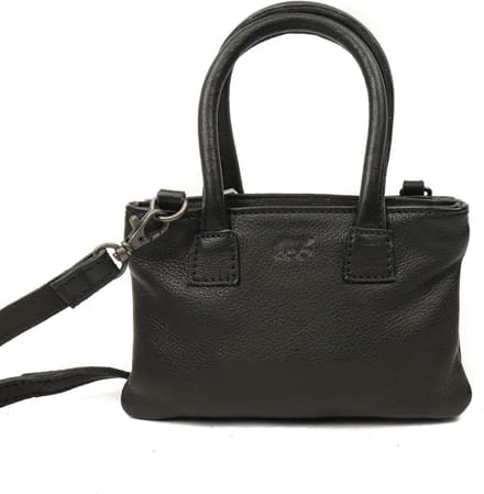 Bear Design Ezlynn Leren Mini Handtas / Crossbodytas - Zwart