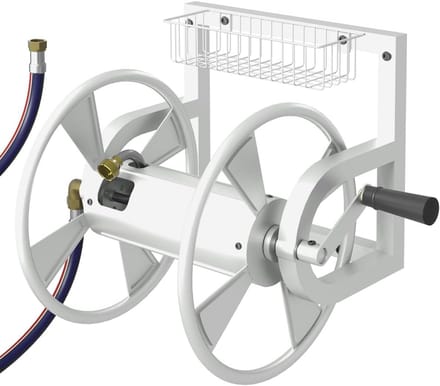 Muurbevestiging Tuinslanghaspel - Windingreel - Wit