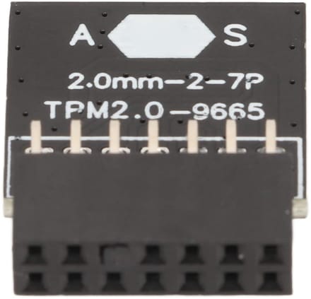Dailygoody TPM 2.0 Module - Geencodeerde Board - Geschikt voor Win11 - Zwart - 14 Pin TPM Board - Voor PC - Lange levensduur