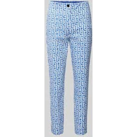 Slim fit stoffen broek met verkort model