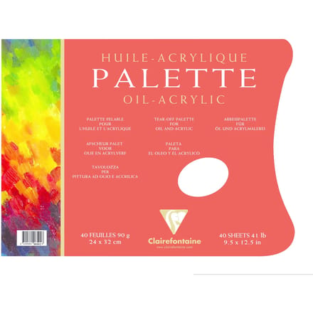 Clairefontaine Palette Olie/Acrylverf 40 Blad 24x32cm 90g