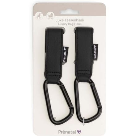 Prénatal tassenhaken luxe 2 stuks Black unisex