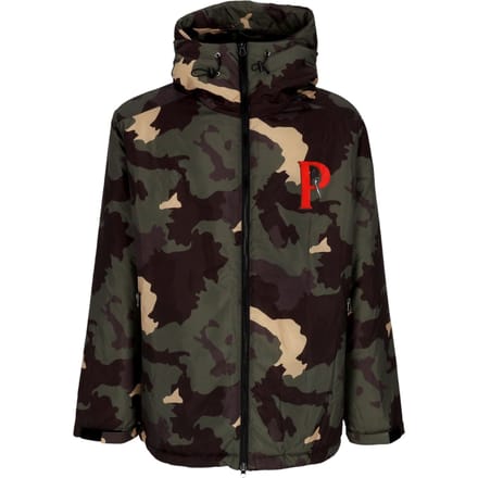 Baseball-windjack voor heren met camo-dons