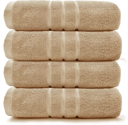 HOOMstyle Handdoeken Set Boutique - 4 stuks - 50x100cm - Hazelnoot Bruin