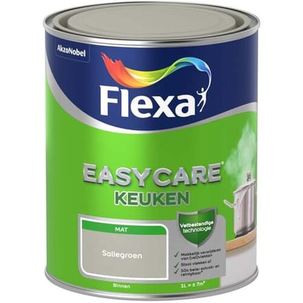 Flexa Easycare Muurverf Keuken Mat - Saliegroen - 1 liter