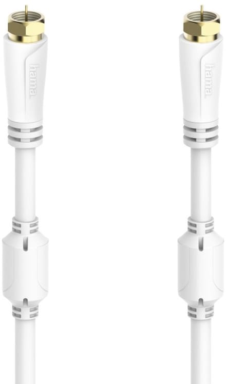 Hama SAT-aansluitkabel, F-connector - F-connector, verguld, 10,0 m, 100 dB
