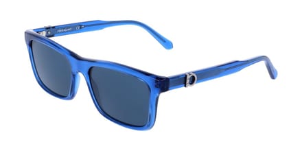 Ferragamo SF2060SE Transparent dark blue 55/17/145 MAN Zonnebrillen