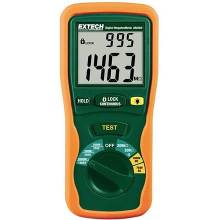 Extech 380260 Isolatiemeter 250 V, 500 V, 1000 V 2000 MΩ