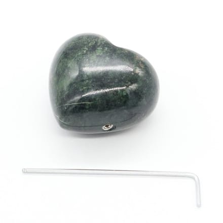 Edel-gedenk-steen Hart Serpentijn 5x5,5cm