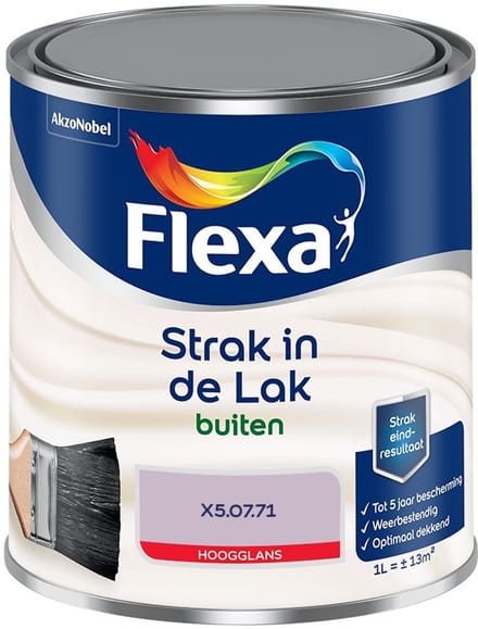 Flexa - Strak In De Lak Buitenlak Hoogglans - X5.07.71 - Mengverf - 1 L