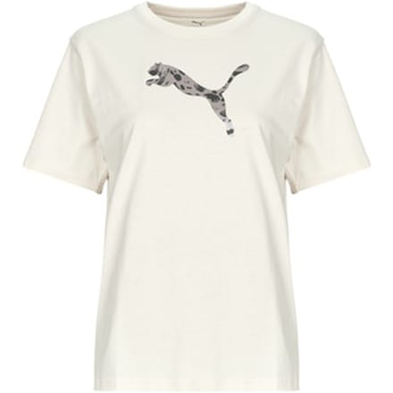 Puma ESS Graphic Animal Relaxed dames T-shirt beige - Maat S