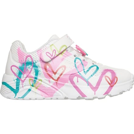 Skechers Uno Lite Graffiti Hearts wit Synthetisch - Sneakers - Dames