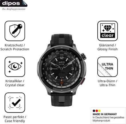 dipos – 6x Beschermfolie geschikt voor Rollme G6 | Krasbestendige & heldere Screenprotector Ultra-Thin