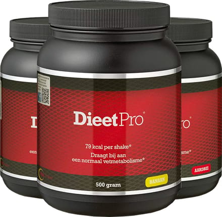 Dieet Pro | Mix Afslankshake | Voordeelpakket | 3 x 500g