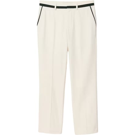 Lacoste Heren Rechte Pakbroeken (Crème)