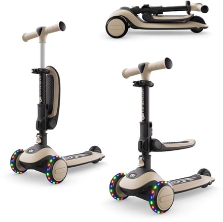 Kinderkraft HALLEY 2 - 2-in-1 Loopfiets en Driewieler Step - Snel inklapbaar - Wit