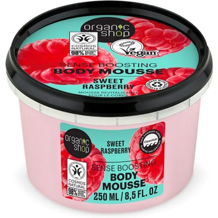 Organic Shop Sweet Raspberry Sense Boosting Body Mousse 250 ml