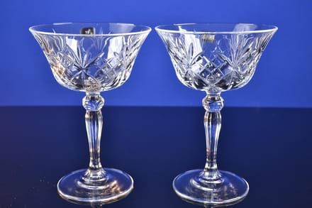 Luxe Kristallen Coupéglazen – Set van 2 – 26 cl