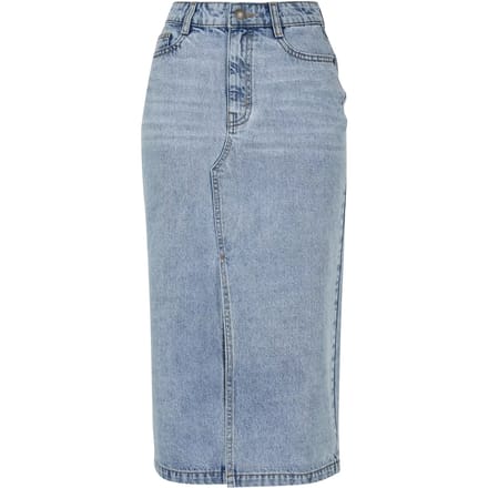 Urban Classics - Midi Denim Rok - Taille, 30 inch - Blauw
