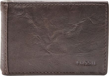 FOSSIL Dollarclip Neel Money Clip Bifold Brown Bruine