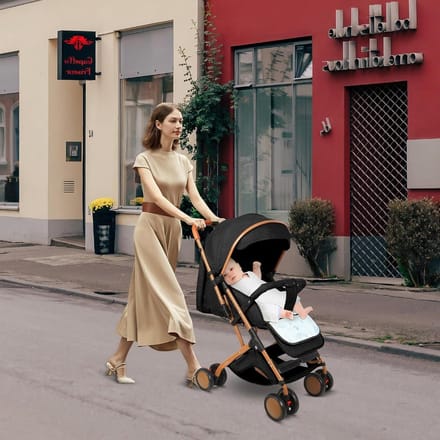 Kinderwagen - Buggy - Veilig Vervoer - Lichtgewicht Compact - 45 x 71 x 98 cm - Zwart